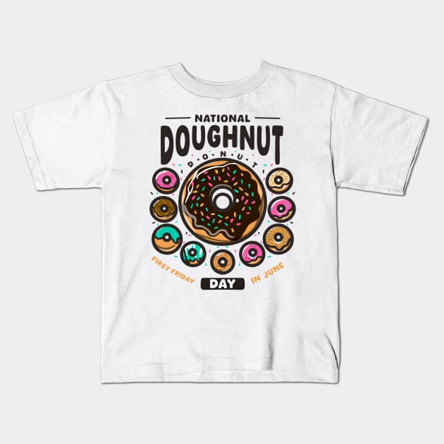 donut day Kids T-Shirt by rsclvisual